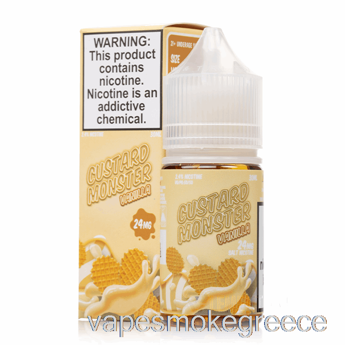 Vape Greece βανίλια - άλατα Custard Monster - 30ml 48mg